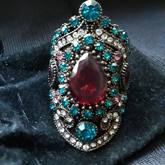 Boho Gypsy Festive Ring - Picture 1 of 6